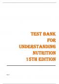 Test Bank - Understanding Nutrition 15th Edition by Whitney