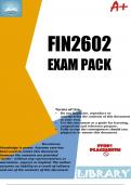 FIN2602 Exam Pack 2023