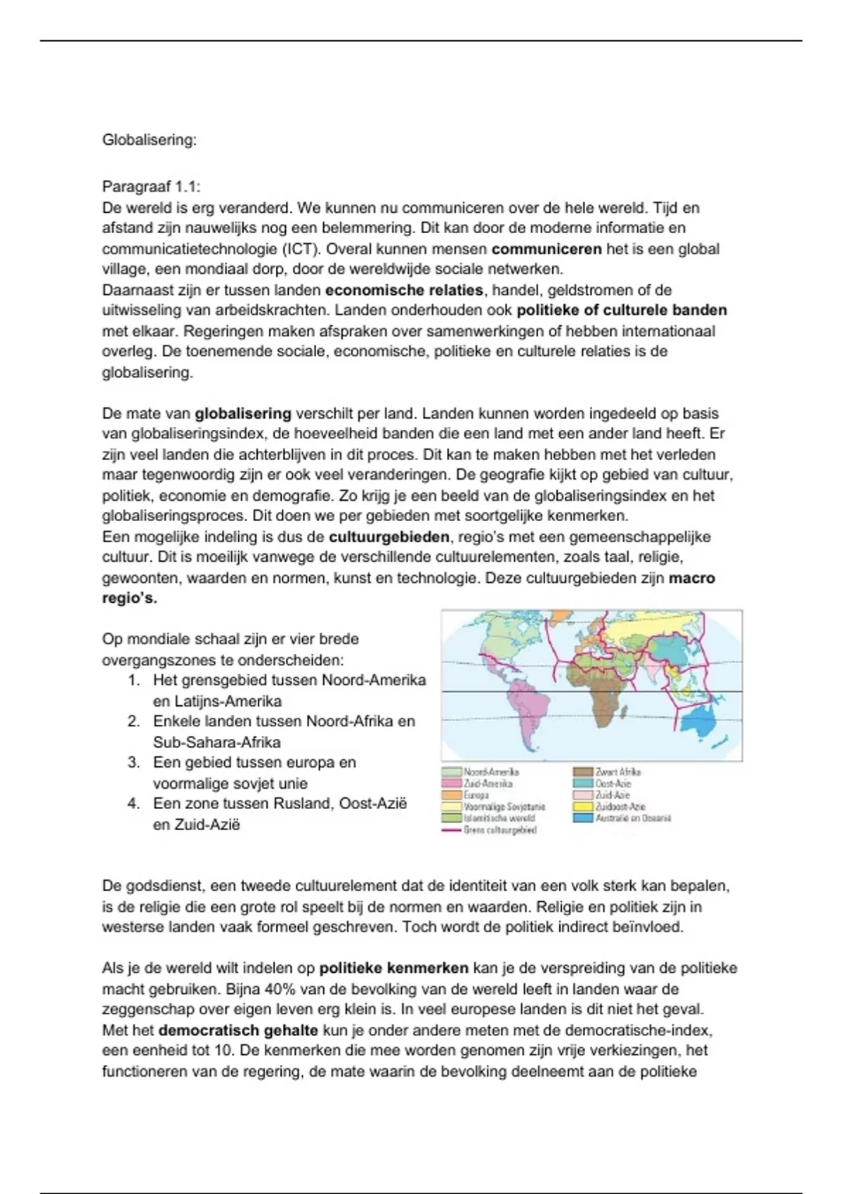 Samenvatting Aardrijkskunde Globalisering - Aardrijkskunde - Stuvia NL