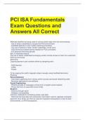 PCI ISA Fundamentals Exam Questions and Answers All Correct 