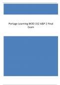 Portage Learning BIOD 152 A&P 2  Final Exam 2022 | Module 1 - 7 Exams 2022 COMBINED | Lab 1 -8 Exams | 2022 UPDATED 100% Verified
