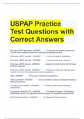 USPAP Practice Test Questions with Correct Answers 