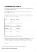 07.04 Honors Calorimetry - Florida Virtual School CHEMISTRY HONORS 234