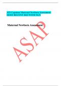 ATI Capstone Maternal Newborn Assessment MOST RECENT 2023 WITH NGN 