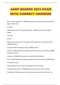 AANP B0ARDS 2023 EXAM WITH CORRECT ANSWERS