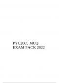 PYC2605 MCQ EXAM PACK 2022