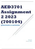 AED3701 Assignment 2 2023 