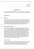 BTEC Lvl3 Applied Science Unit 6 Assignment A - Literature Search and Review for Project Proposal