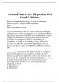 Advanced Patho Exam 1 DB questions With Complete Solutions