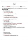 BIOL 214 Genes and Evolution Exam 2 Answer key. question and answers 100% Correct (Fall)