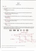 BIOL 214 Genes and Evolution Exam 1 Answer key. question and answers 100% Accurate 