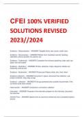 CFEI 100% VERIFIED  SOLUTIONS REVISED  2023//2024