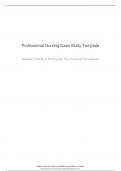 Professional Nursing Case Study Template