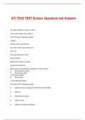 ATI TEAS TEST Science Questions and Answers