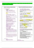 NURS 328: Pediatric Nursing Exam 1 Study Guide with elaborated overview to help you pass exam-2023