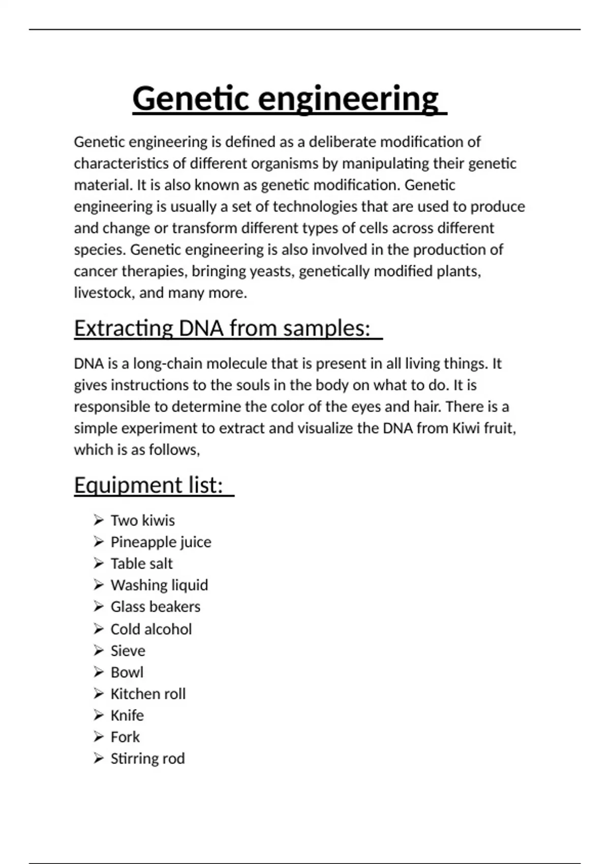 unit 11 genetics and genetic engineering assignment 2