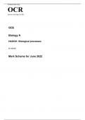 OCR A Level Biology A H420/01 JUNE 2022 MARK SCHEME - Biological processes