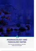 Unveiling Pharmacology and Toxicology: Detailed Study Notes for Medical Professionals