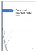 Onderzoek naar het recht / Casus 1 - Homologatie