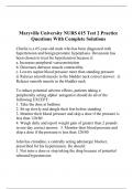 Maryville University NURS 615 Test 2 Practice Questions With Complete Solutions