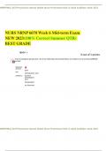 NURS NRNP 6670 Week 6 Mid-term Exam NEW 2023 (100% Correct Summer QTR) BEST GRADE