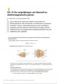 Samenvatting H31 Maxwell,Giancoli natuurkunde deel 2, fysica elektromagnetisme