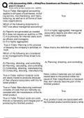 ACCT 2000 Survey of Accounting (Briggs) Wiley Plus Chs. 14, 18, 21 Flashcards Exam 3 - Louisiana State University (LSU), Baton Rouge