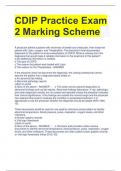 CDIP Practice Exam 2 Marking Scheme