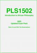 PLS1502 Exam Pack 2025 [Updated]