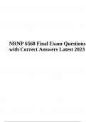 NRNP 6568 Final Exam Questions with Correct Answers Latest 2023, NRNP 6568 Final Exam Practice Questions With Answers 2023 Graded A+, NRNP 6568 Week 1 – 6 Quizzes Compilation | Exam Questions with Verified Answers, NRNP 6568 Quiz 10 Exam Questions with Co