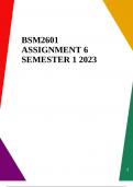 BSM2601 ASSIGNMENT 6 SEMESTER 1 2023