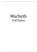 AQA GCSE English Literature Macbeth Revision Notes (Quotes and Context)