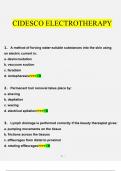 CIDESCOELECTROTHERAPY. questions and answers} 