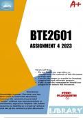 BTE2601 ASSIGNMENT 4 2023