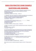 MAN 4720 PRACTICE EXAM EXAMPLE  QUESTIONS AND ANSWERS, RATED A.