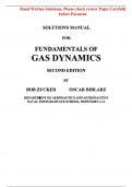 Fundamentals of Gas Dynamics 2nd Edition By  Robert Zucker, Oscar Biblarz (Solution Manual)