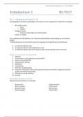 Samenvatting Endo 1 2022/2023 (MED-B3TD1T)