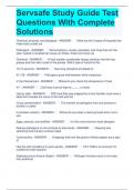 Servsafe Study Guide Test Questions With Complete Solutions