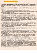 NCO Promotion study guide 1. 1. WHAT REGULATION COVERS THE ENLISTED FORCE STRUCTURE?: - AIR FORCE INSTRUCTION (AFI) 36-2618 - THE ENLISTED FORCE STRUCTURE. 2. 2. WHAT IS THE PURPOSE OF AIR FORCE INSTRUCTION 36-2618?: - DEFINE: - SPECIFIC RESPONSIBILITIES 