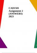 CAD1501 Assignment 2 (ANSWERS) 2023.