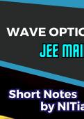 Wave optics short notes for jee mains and advanced