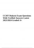 CCHT Final Exam Questions With Correct and Verified Answers Latest Update Graded A+ 2023/2024.