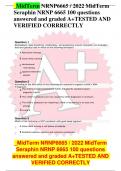 NRNP 6665 Midterm Exam (2 Latest Versions, 200 Q & A, New-2023) / NRNP 6665N Midterm Exam / NRNP6665 Midterm Exam / NRNP6665N Midterm Exam : Walden University | 100% Verified Q & A 