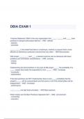   DBIA EXAM 1 Questions & Answers 2023 ( A+ GRADED 100% VERIFIED)