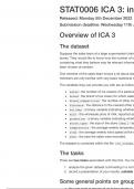 STAT0006 Linear Models and Analysis of Variance ICA 3 UCL