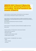 NEBOSH NGC1 Element 5 Measuring Performance, Reviewing Performance and Auditing. Top Exam Questions and answers. Graded A+