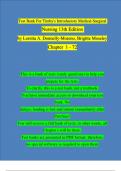 TEST BANK For Timby's Introductory Medical-Surgical Nursing 13th Edition by Loretta A. Donnelly-Moreno, Brigitte Moseley| Complete Chapter 1 - 72|  100 % Verified