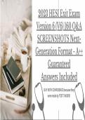 2023 HESI RN Exit Exam Test Bank Version v1-v6 (V1, V2, V3, V4 , V5, V6) 160 Q&A SCREENSHOTS Next-Generation Format - A   Guaranteed Answers Included