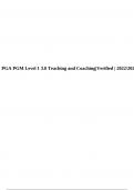 PGA PGM Level 1 3.0 Teaching and Coaching|Verified | 2022/2023