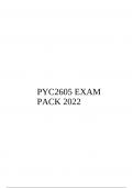 PYC2605 EXAM PACK 2022